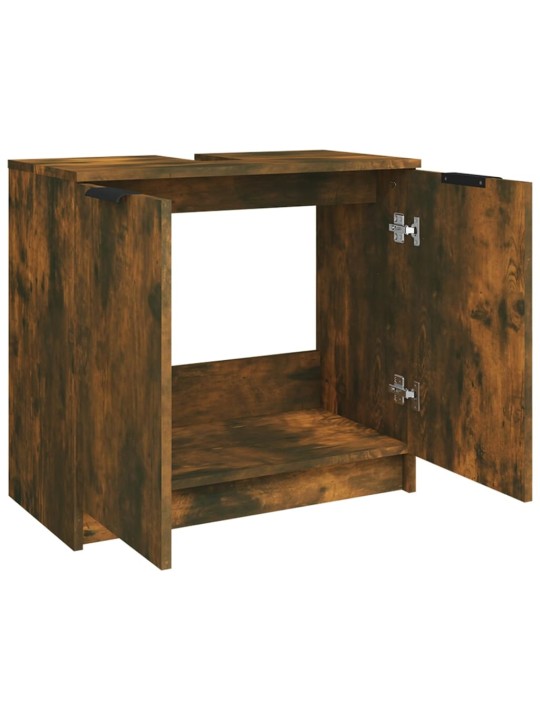 Koupelnová skříňka kouřový dub 64,5x33,5x59 cm kompozitní dřevo