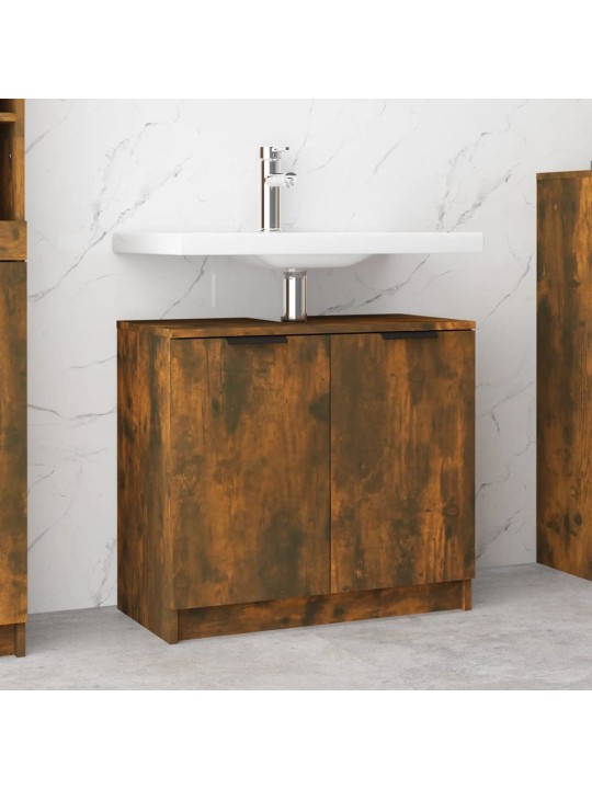 Koupelnová skříňka kouřový dub 64,5x33,5x59 cm kompozitní dřevo
