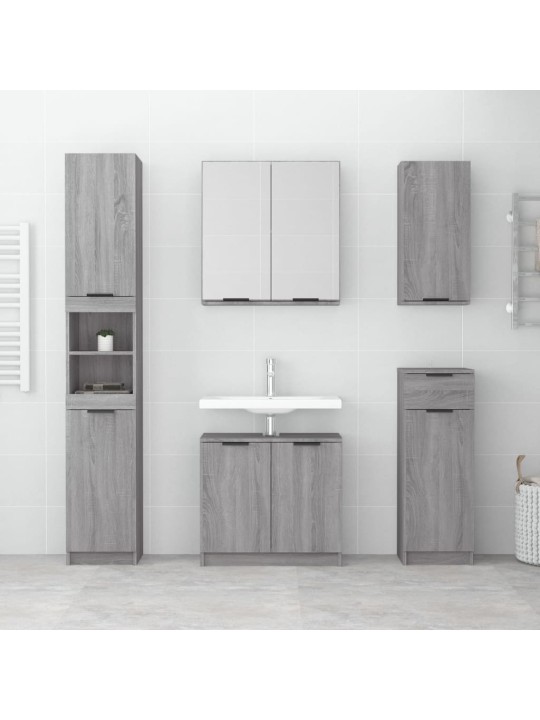 Koupelnová skříňka šedá sonoma 64,5x33,5x59 cm kompozitní dřevo
