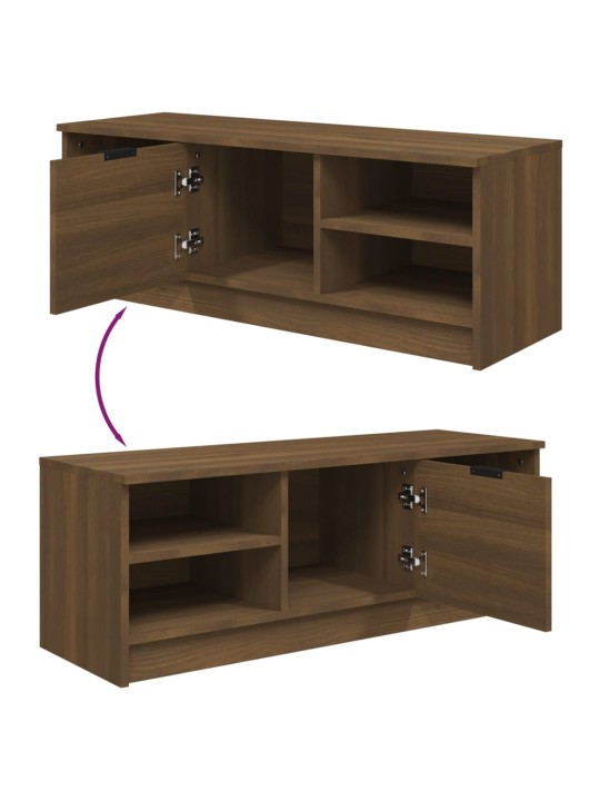 TV skříňka hnědý dub 102 x 35,5 x 36,5 cm kompozitní dřevo