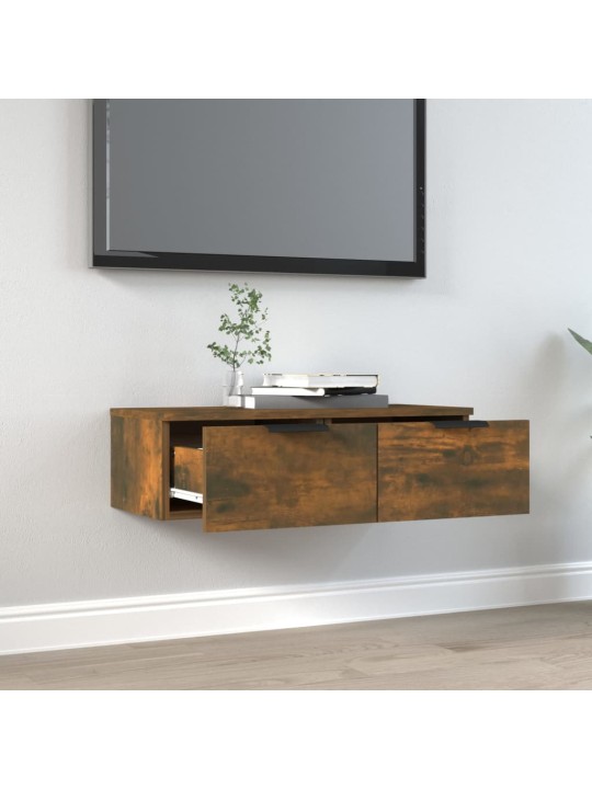 Nástěnná skříňka kouřový dub 68 x 30 x 20 cm kompozitní dřevo