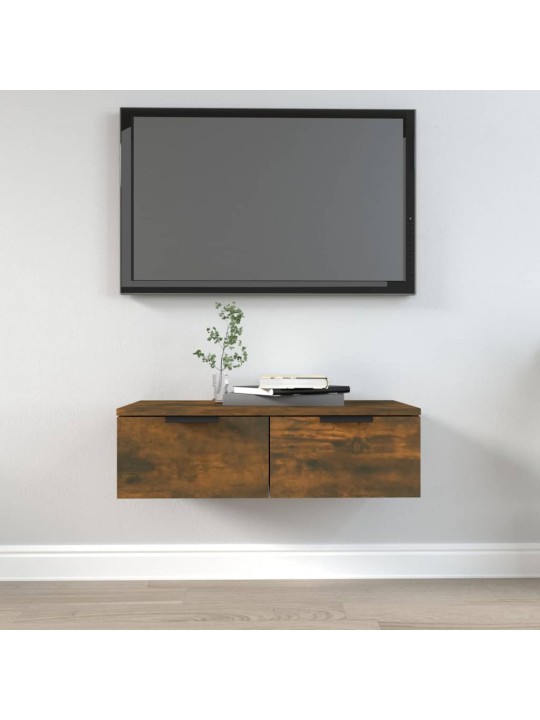 Nástěnná skříňka kouřový dub 68 x 30 x 20 cm kompozitní dřevo