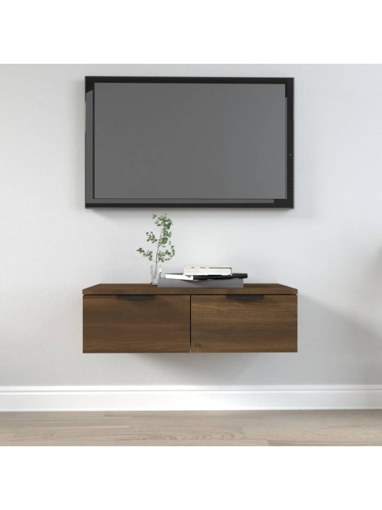Nástěnná skříňka hnědý dub 68 x 30 x 20 cm kompozitní dřevo