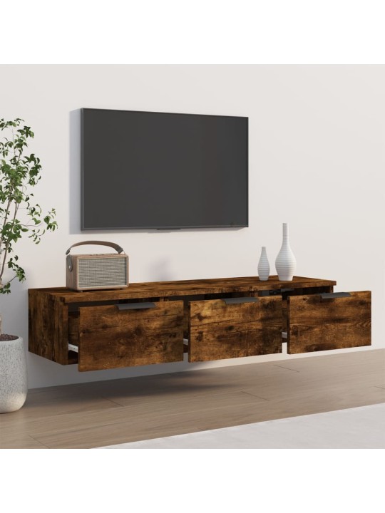 Nástěnná skříňka kouřový dub 102 x 30 x 20 cm kompozitní dřevo