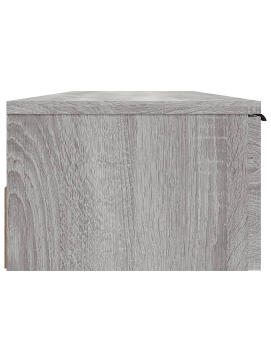 Nástěnná skříňka šedá sonoma 102 x 30 x 20 cm kompozitní dřevo