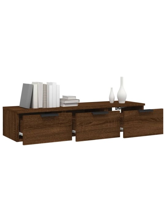 Nástěnná skříňka hnědý dub 102 x 30 x 20 cm kompozitní dřevo