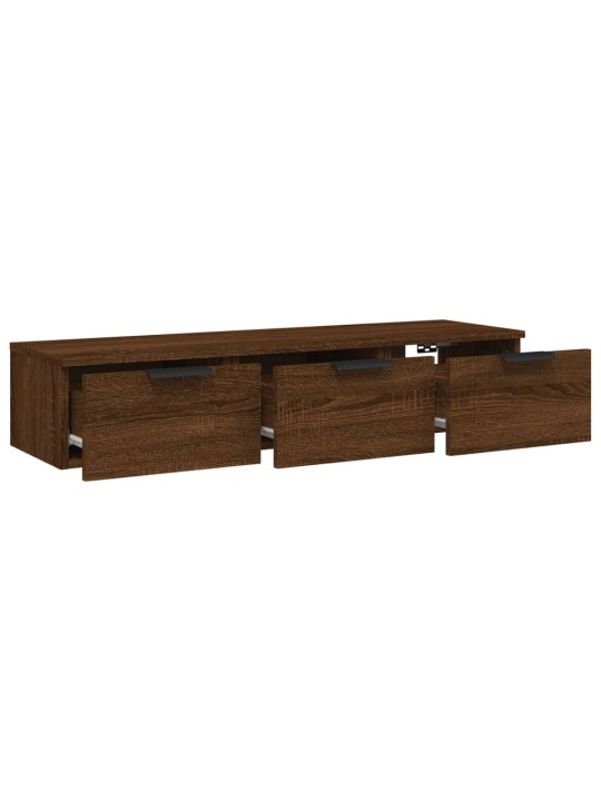 Nástěnná skříňka hnědý dub 102 x 30 x 20 cm kompozitní dřevo