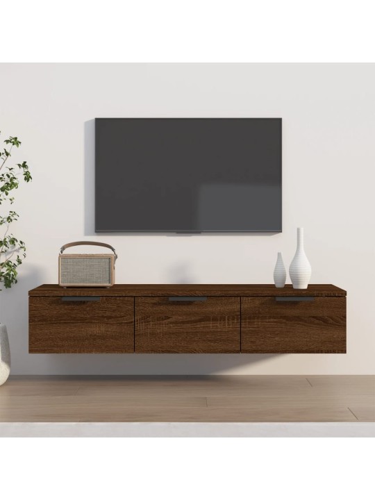 Nástěnná skříňka hnědý dub 102 x 30 x 20 cm kompozitní dřevo
