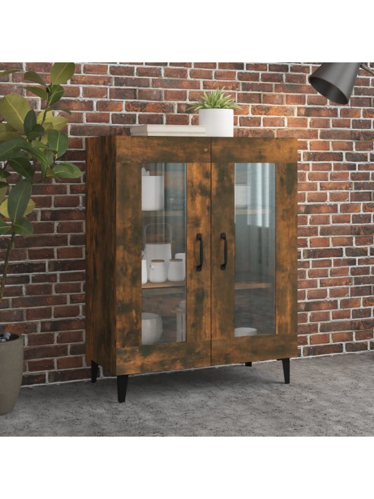 Příborník kouřový dub 69,5 x 34 x 90 cm kompozitní dřevo