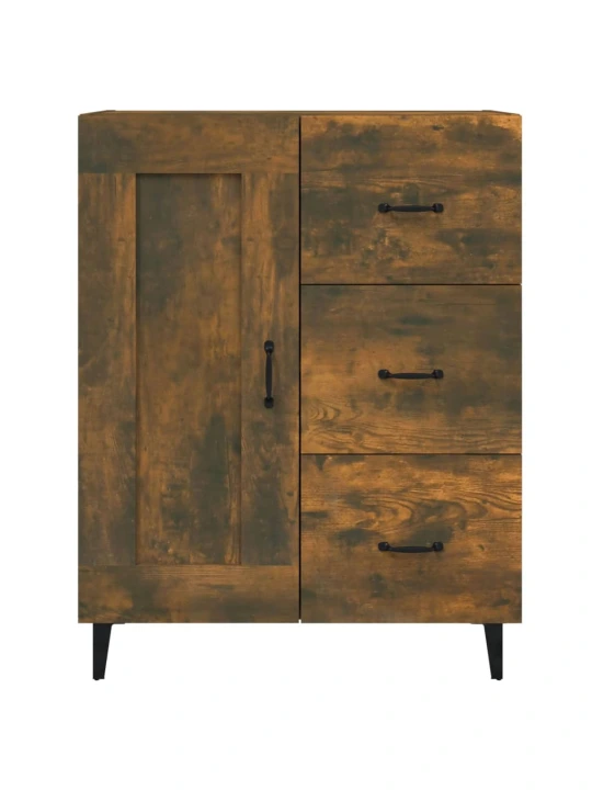 Příborník kouřový dub 69,5 x 34 x 90 cm kompozitní dřevo