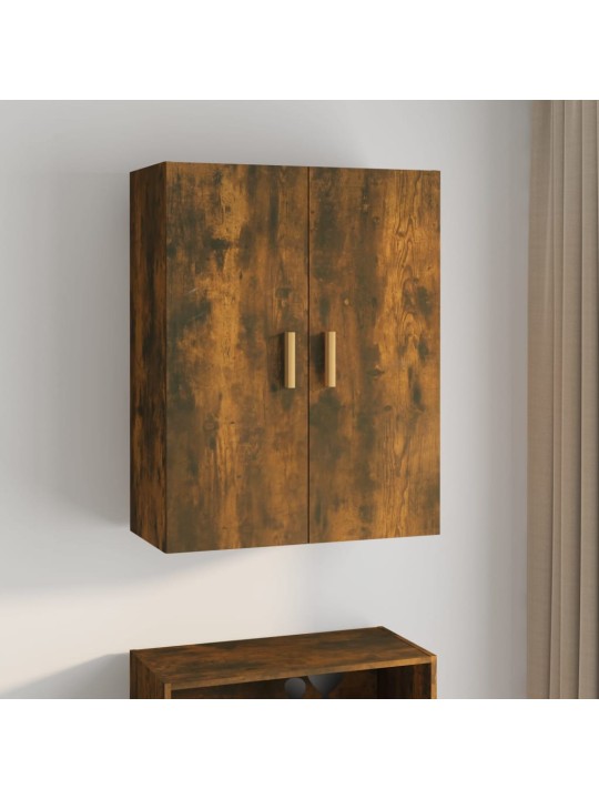 Závěsná nástěnná skříňka kouřový dub 69,5 x 34 x 90 cm
