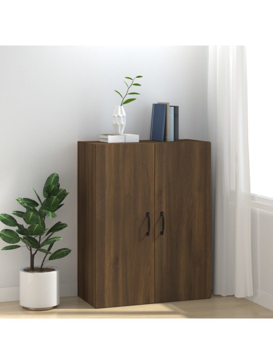 Závěsná skříňka hnědý dub 69,5 x 34 x 90 cm kompozitní dřevo