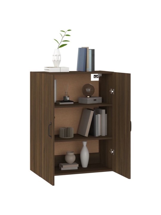 Závěsná skříňka hnědý dub 69,5 x 34 x 90 cm kompozitní dřevo