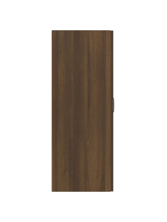 Závěsná skříňka hnědý dub 69,5 x 34 x 90 cm kompozitní dřevo