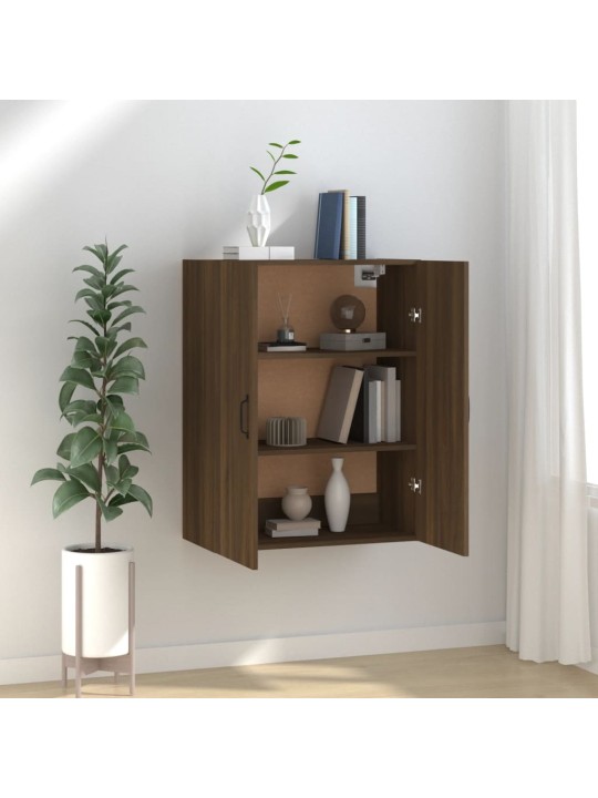 Závěsná skříňka hnědý dub 69,5 x 34 x 90 cm kompozitní dřevo