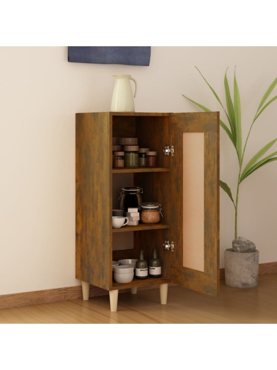 Příborník kouřový dub 34,5 x 34 x 90 cm kompozitní dřevo