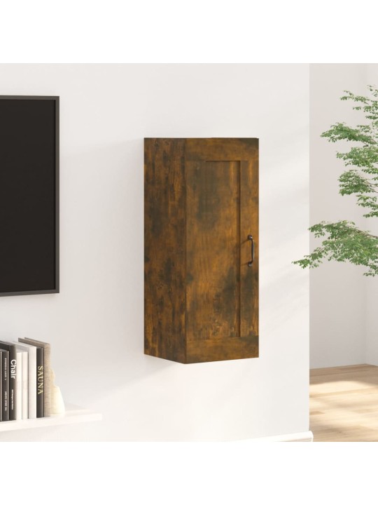 Závěsná skříňka kouřový dub 35 x 34 x 90 cm kompozitní dřevo