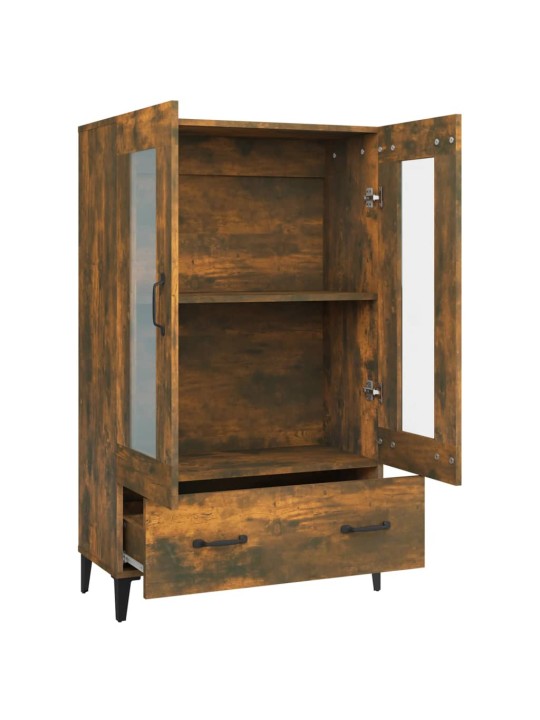 Komoda kouřový dub 70 x 31 x 115 cm kompozitní dřevo