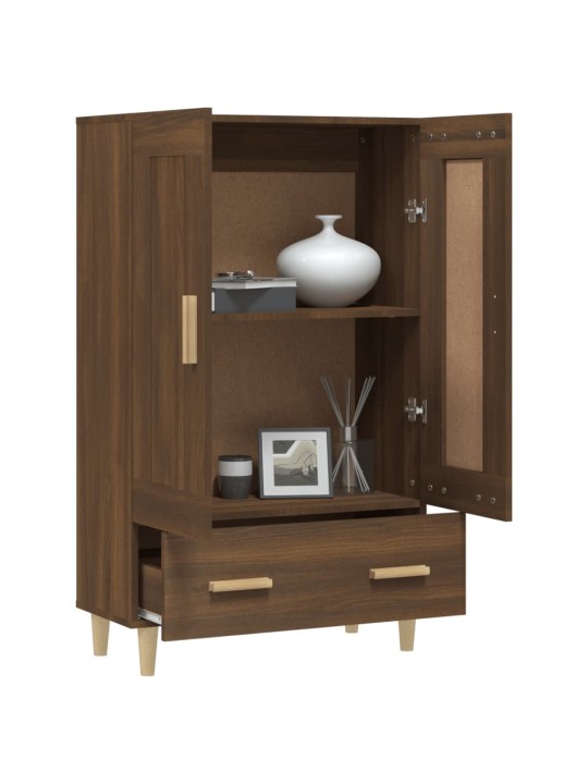 Komoda hnědý dub 70 x 31 x 115 cm kompozitní dřevo
