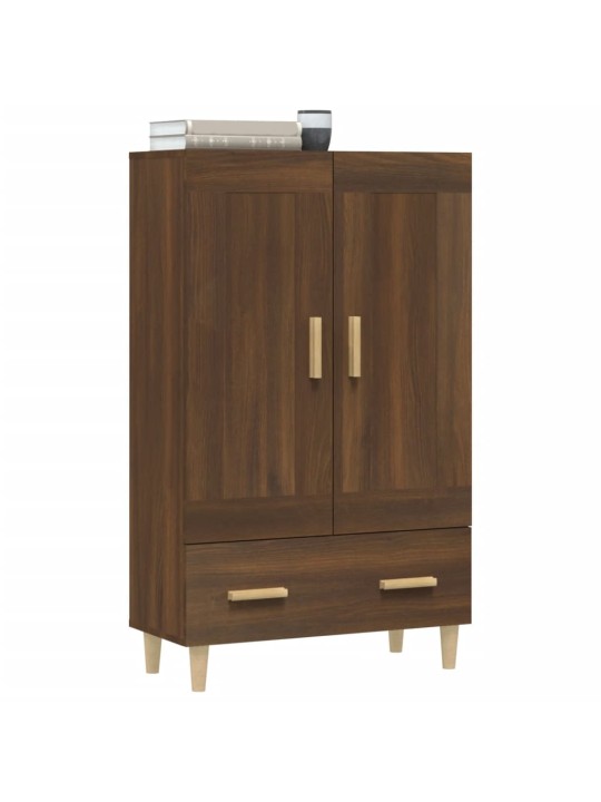 Komoda hnědý dub 70 x 31 x 115 cm kompozitní dřevo