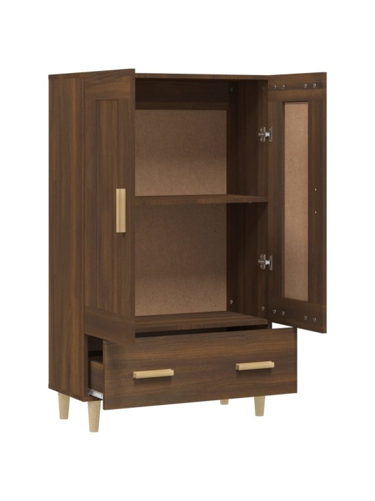 Komoda hnědý dub 70 x 31 x 115 cm kompozitní dřevo