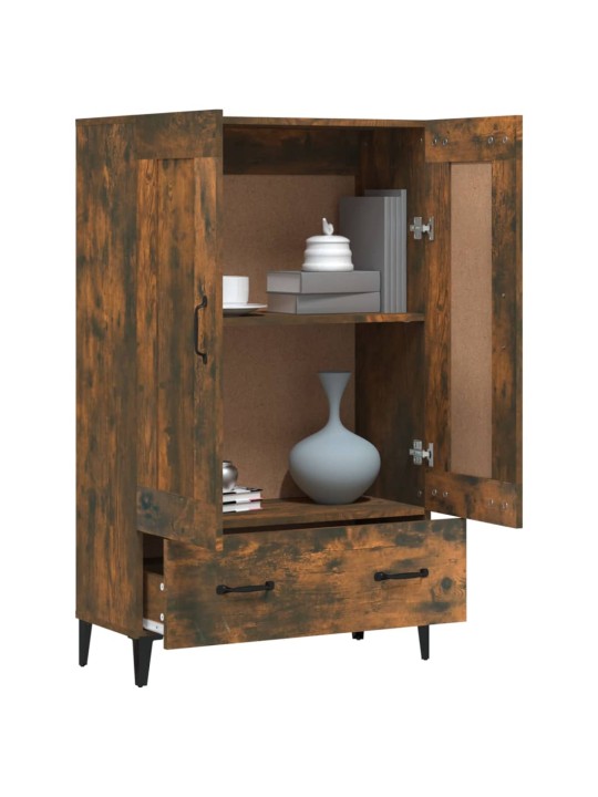 Komoda kouřový dub 70 x 31 x 115 cm kompozitní dřevo