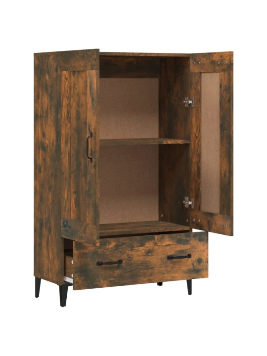 Komoda kouřový dub 70 x 31 x 115 cm kompozitní dřevo
