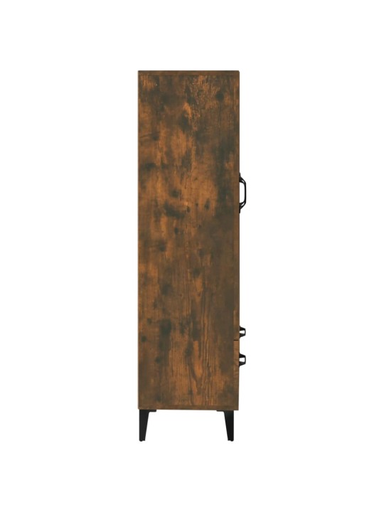 Komoda kouřový dub 70 x 31 x 115 cm kompozitní dřevo