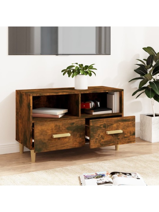 TV skříňka kouřový dub 80 x 36 x 50 cm kompozitní dřevo