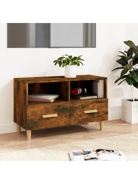TV skříňka kouřový dub 80 x 36 x 50 cm kompozitní dřevo