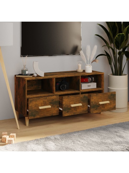 TV skříňka kouřový dub 102 x 36 x 50 cm kompozitní dřevo