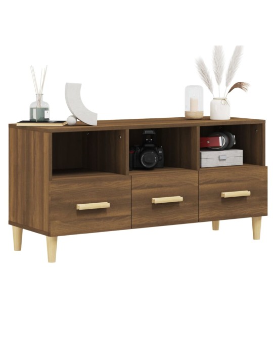 TV skříňka hnědý dub 102 x 36 x 50 cm kompozitní dřevo