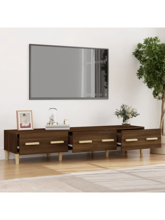 TV skříňka hnědý dub 150 x 34,5 x 30 cm kompozitní dřevo