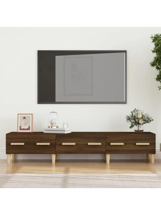 TV skříňka hnědý dub 150 x 34,5 x 30 cm kompozitní dřevo