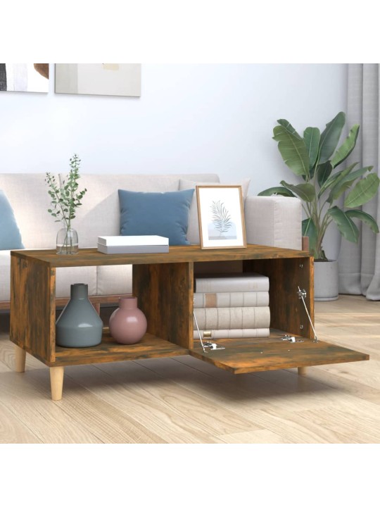 Konferenční stolek kouřový dub 89,5x50x40 cm kompozitní dřevo