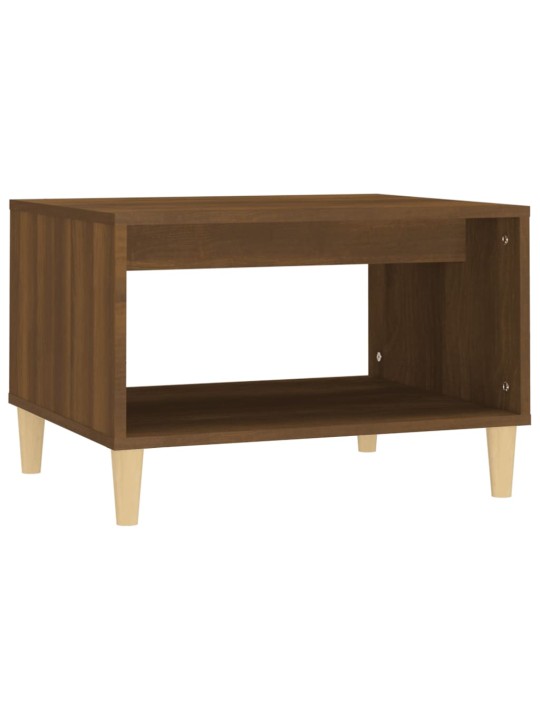 Konferenční stolek hnědý dub 60x50x40 cm kompozitní dřevo