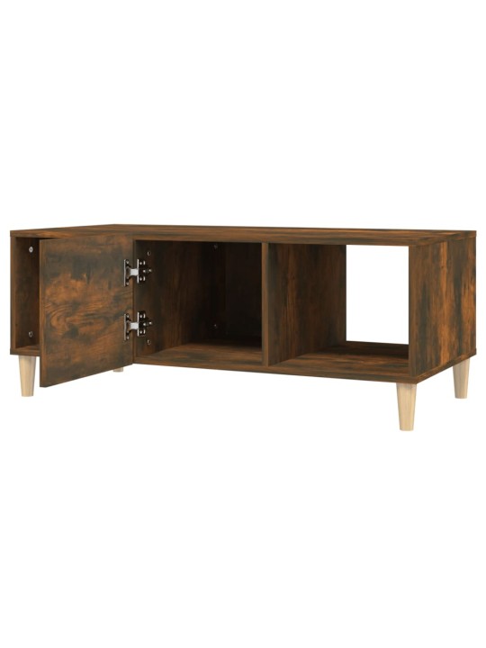 Konferenční stolek kouřový dub 102x50x40 cm kompozitní dřevo