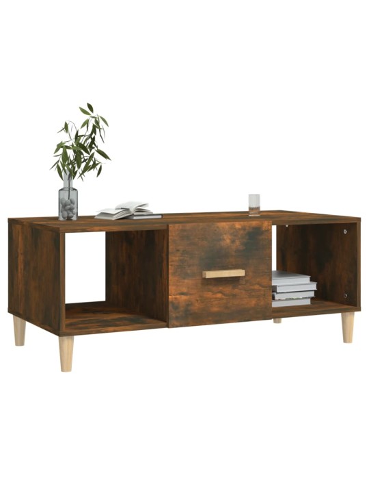 Konferenční stolek kouřový dub 102x50x40 cm kompozitní dřevo