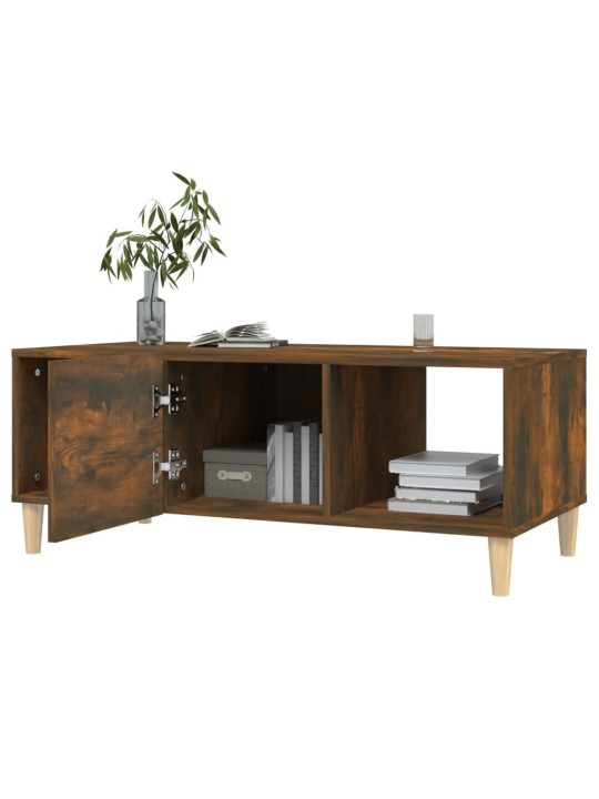 Konferenční stolek kouřový dub 102x50x40 cm kompozitní dřevo