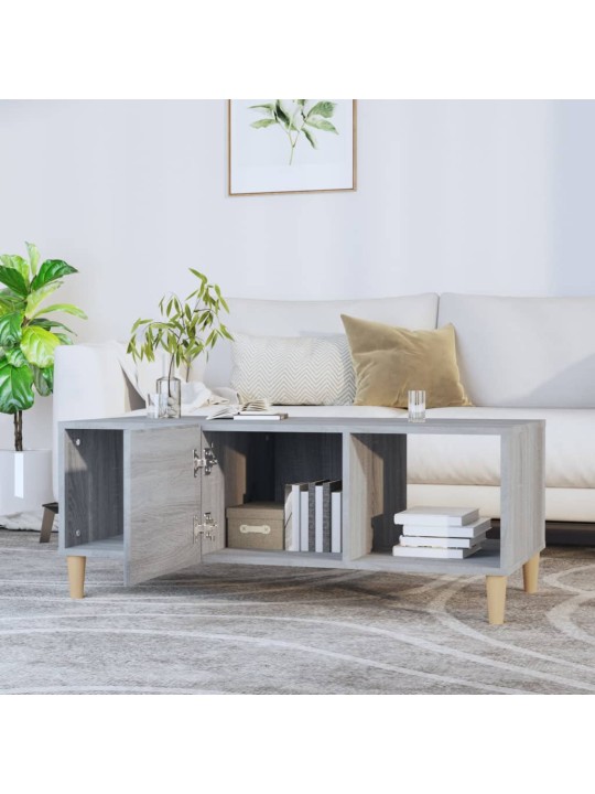 Konferenční stolek šedý sonoma 102x50x40 cm kompozitní dřevo