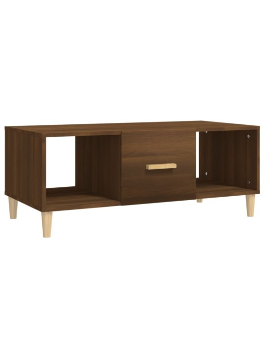 Konferenční stolek hnědý dub 102 x 50 x 40 cm kompozitní dřevo