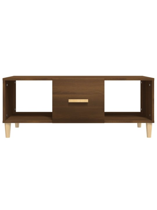 Konferenční stolek hnědý dub 102 x 50 x 40 cm kompozitní dřevo