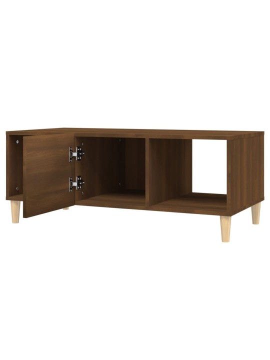 Konferenční stolek hnědý dub 102 x 50 x 40 cm kompozitní dřevo