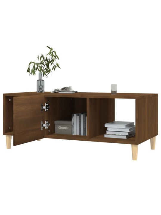 Konferenční stolek hnědý dub 102 x 50 x 40 cm kompozitní dřevo