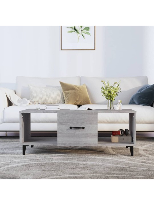 Konferenční stolek šedý sonoma 102x50x40 cm kompozitní dřevo