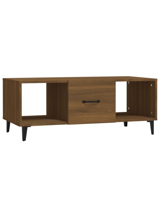 Konferenční stolek hnědý dub 102 x 50 x 40 cm kompozitní dřevo
