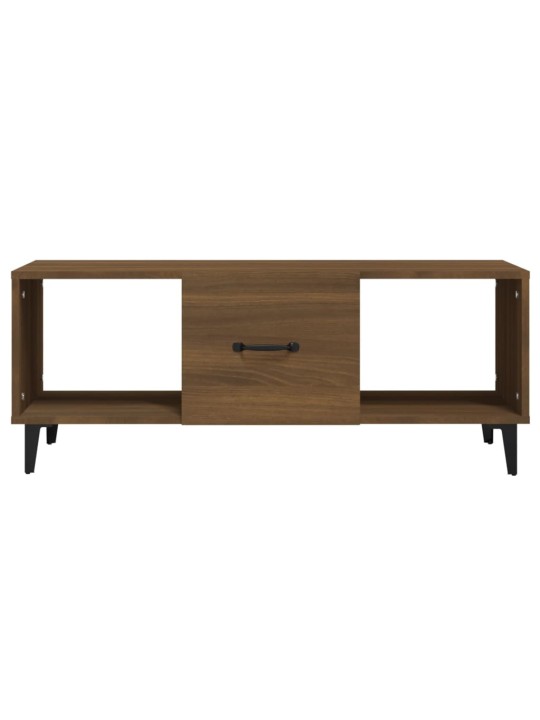 Konferenční stolek hnědý dub 102 x 50 x 40 cm kompozitní dřevo