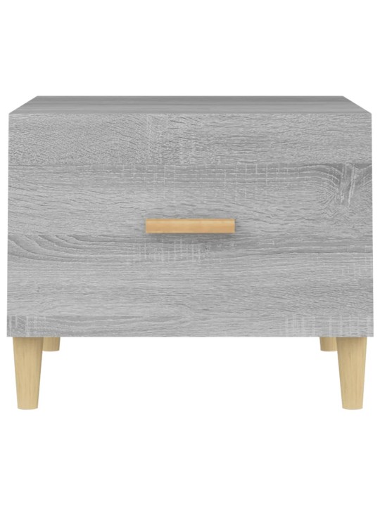 Konferenční stolky 2 ks šedé sonoma 50x50x40cm kompozitní dřevo