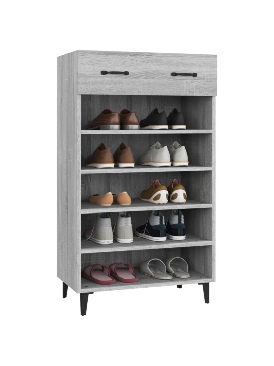 Botník šedý sonoma 60 x 35 x 105 cm kompozitní dřevo