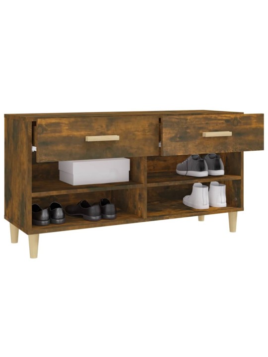 Botník kouřový dub 102 x 35 x 55 cm kompozitní dřevo